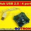 Hub USB 2.0 / 4 porty / niebieski