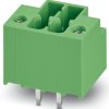 Pin header, 3 pole, pitch 3.5 mm, straight, green, 1053973