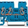 3-wire feed-through terminal, spring-clamp connection, 0.08-2.5 mm², 1 pole, 24 A, 6 kV, blue, 870-684