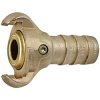 Jaw coupling with hose connection, I.D. 13 (1/2")with brass seal, 107845, KT 13 M