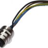 Akcesoria, wbudowane gniazdo, kompletne, 30V, -30-90C, M12 5-PIN, IP67, mocowanie śrubowe M16 AV98C616