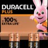 PLUS-AAA K4 Duracell Plus, alkaline battery, AAA (Micro), 4 pack