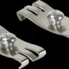 MP0049 DIN-Rail mounting brackets, stainless steel, 2pcs.