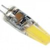 Żarówka LED G4 2W; biały zim; silikon; lizak 230V