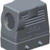 Housing, size HB16, die-cast aluminum, M32, angled, clip locking, IP65, T1230160132-100