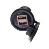 Ładowarka USB 12-24V 3.1A ORANGE LED 2.1A+1A montażowa