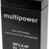 Akumulator ołowiowy multipower MP2,8-6P A96241, AGM, 6 V, 2.8 Ah
