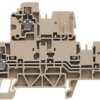 Multi level terminal block, screw connection, 0.5-4.0 mm², 24 A, 6 kV, dark beige, 1305290000