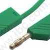 MLN 50/1 GN Przewód PVC 1,0mm2, 0,5m, 2 x wtyk 4mm z gniazdem, zielony, Hirschmann, 934060104, MLN 50/1
