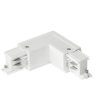 Łącznik L Prawy Biały 3-fazowy do Szyn Oświetleniowych