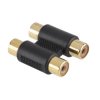 2-channel RCA Female Coupler, Gold-Plated