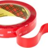 High-efficiency adhesive tape, 19 x 1 mm, double sided, foil, transparent, 3 m, 4910F/19/3