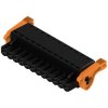 Pin header, 12 pole, pitch 5.08 mm, straight, black, 1014230000
