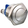 Vandal-proof pushbutton, 1 pole, silver, unlit , 2 A/48 V, mounting Ø 18 mm, IP65, MP0042/2