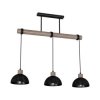 Lampa wisząca ERIK Sawn black/Patinated wood 3XE27 MLP7640 Milagro