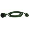 Przedłużacz 1-Gniazdo Z/U 5M /H05vv-F 3X1/ Zielony P0115z