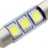 Żarówka LED walcowa C5W 39mm zimny biały 12V 0,7W 3 led SMD-5050