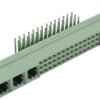 Female connector, type M, 42 pole, a-b-c, pitch 2.54 mm, solder pin, angled, 09732426801