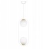 Lampa wisząca ARLENA, białe szklane klosze, na E14 do salonu K-5301 Kaja Lighting