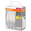 2PAK Żarówka LED E14 B35 4W = 40W 470lm 2700K Ciepła 300 Filament OSRAM Base