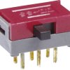 Przełącznik suwakowy NKK Switches SS22SDH2, 30 V DC/AC, 100 mA