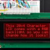 Adafruit RGB backlight negative LCD 20x4 + extras