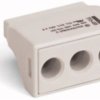 Cable connector, 3 pole, 2.5-6.0 mm², clamping points: 3, light gray, push-in wire connection, 42 A, 773-493