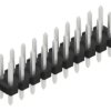 Pin header, 20 pole, pitch 2.54 mm, straight, black, 10058590