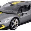 Model samochodu Bburago Ferrari R&P 296GTB Assetto Fiorano, grau/gelb
