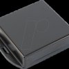 1551WXFLBK Waterproof miniature case, 80 x 80 x 22 mm, black