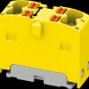 1046612 PTFIX distribution block, 4x1.5, yellow