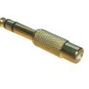 Przejście wtyk jack 6,3mm - gniazdo RCA złote JP815