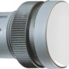 Light attachment, illuminable, waistband round, transparent, front ring silver, mounting Ø 22.3 mm, 1.74.505.501/1000