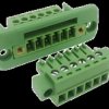 Szybkozłączka przelotowa na panel 6 pin 3,81mm raster