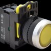 Przełącznik przycisk bistabilny sterowniczy podświetlony 22mm żółty Tracon