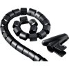 Hama 220996 Spiral cable wrap Plastic Black Flexible Ø2cm x 250cm 1pcs