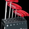 00953 Wiha wrench key set with cross handle, 7-piece