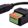 Adapter interfejsów złącze A Zacisk złącze B USB B męskie rodzaj B Męski Exsys