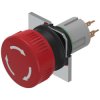 EAO 51-253.026 Stop switch with twist release red LL 1NC+1NO U D25 gold