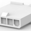 Plug housing, 5 pole, pitch 4.2 mm, straight, natural, 1586024-5