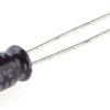 Kondensator 10μF 16V dc Radialny, Otwór przelotowy Nichicon roztaw: 2mm 5 (Dia.) x 11mm