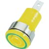 Stäubli 233070-0 SLB4-F/A safety jack socket gr/yel 4 mm 1 pc