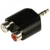Adapter JACK 3,5 wtyk / 2x RCA gniazdo