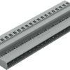 Pin header, 20 pole, pitch 5 mm, angled, gray, 231-620