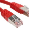 Kabel kategorii 6, Czerwony, Wtyk RJ45/męski RJ45dł.: 500mm, mat. koszulki: PVC