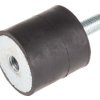 Podstawka antywibracyjna M10 średnica 40mm wysokość całkowita 40mm Cylinder męski-żeński
