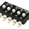 Przełącznik DIP 5-pozycyjny SPST SMD 100 mA przy 50 V DC (liniowy), 25 mA przy 24 V DC (impulsowy) -20 → +85°C