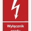 ZNAK - BC007 Wyłącznik prądu 10 x 14,8 cm KN - Folia podłogowa