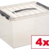 Helit Pojemnik do przechowywania Sunware Q-line przeźroczysty 22 l (S x W x G) 300 x 260 x 400 mm 4 szt.