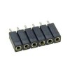 Gniazdo jednorzędowe 6pin, r.2.54, h=7mm, precyzyjne, łamane